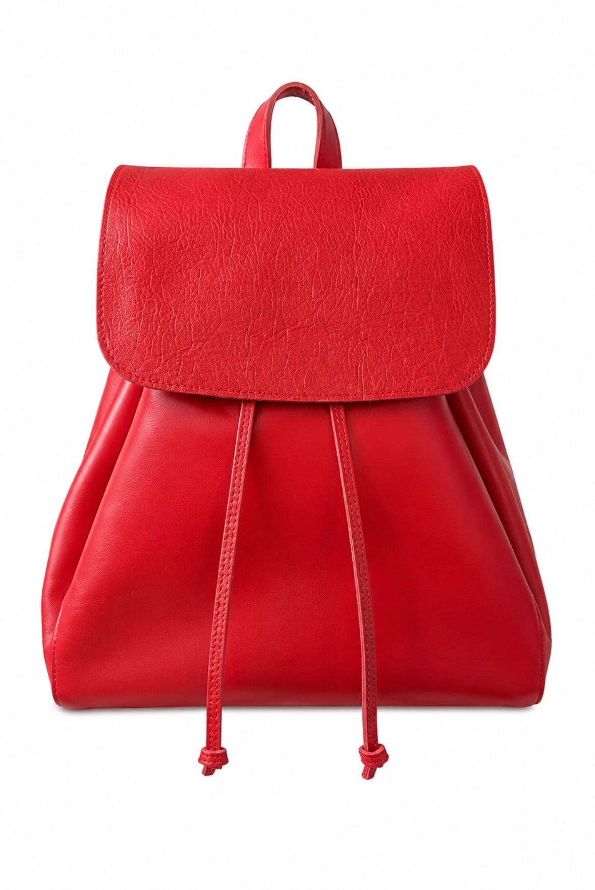 Mochila cuero Rojo
