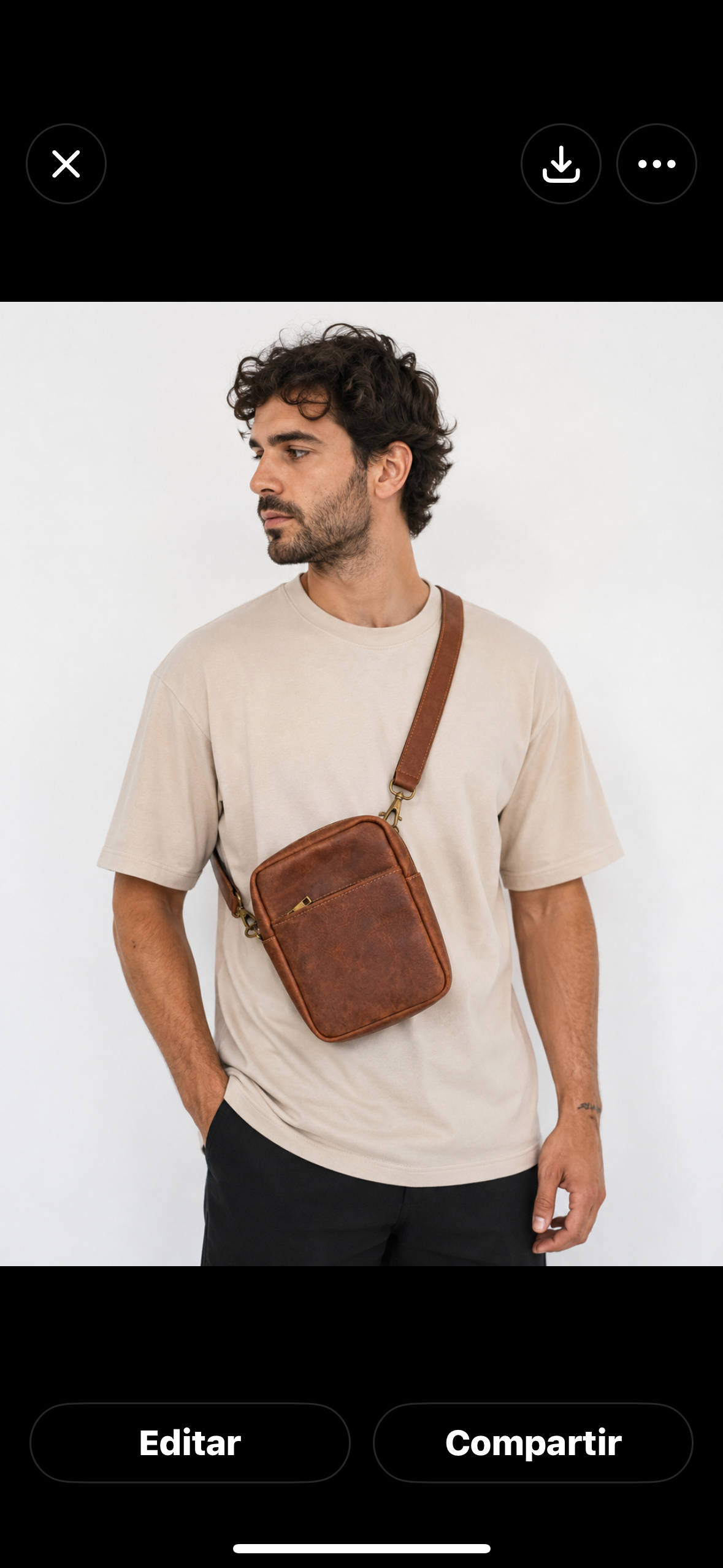 Bolso Cruzado Rústico